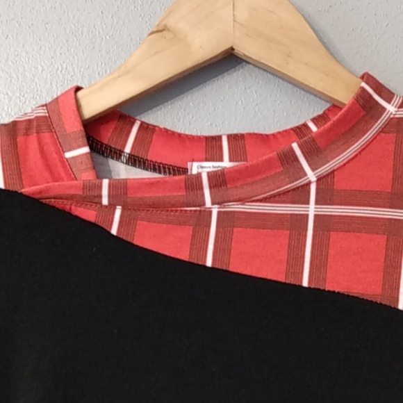 Respi Ronics Black, Plaid and Lace Goth Punk Dress - Picture 3 of 5